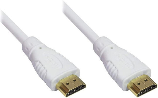 Speed Cable HDMI male - HDMI male 5m Λευκό