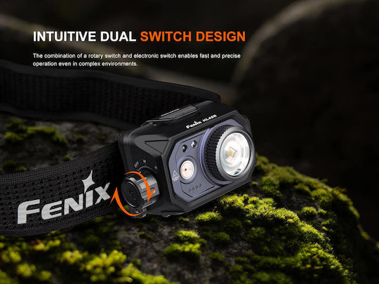 Fenix Επαναφορτιζόμενος Φακός Κεφαλής LED IP66 με Μέγιστη Φωτεινότητα 1000lm