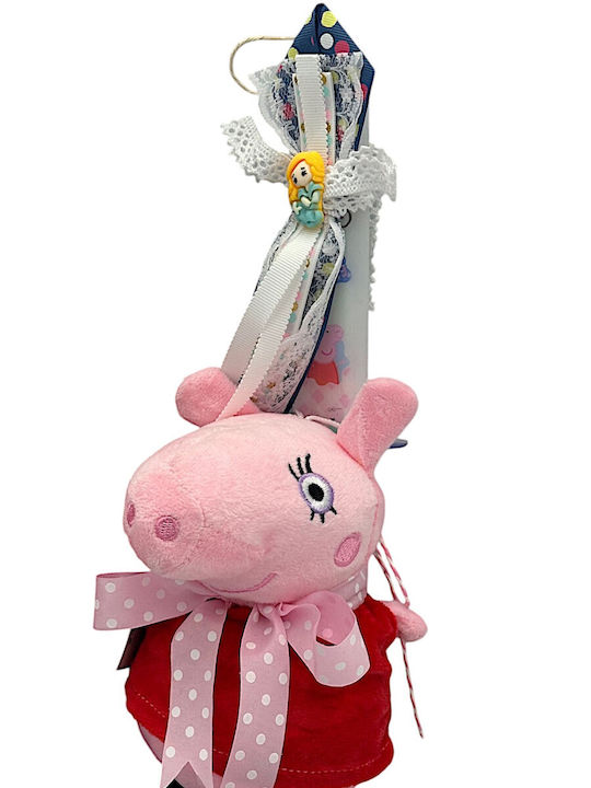 Пасхална Свещ Peppa Pig Кръгла Червена Пасхална Свещ Peppa Pig Кръгла Червена