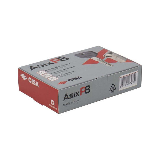 Cisa Κύλινδρος Κλειδαριάς Asix P8 75mm (35-40) με 5 Κλειδιά Ασημί