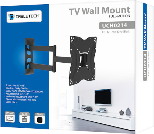 Cabletech DM-0214 DM-0214 Suport TV de perete cu braț până la 42" și 30kg