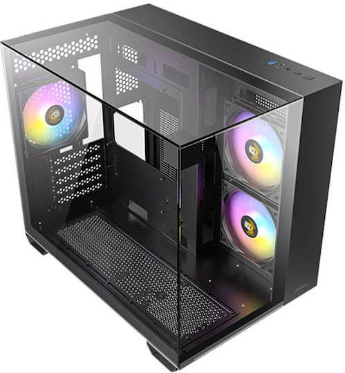 Antec CX600M ARGB Gaming Mini Tower Κουτί Υπολογιστή με Πλαϊνό Παράθυρο Μαύρο