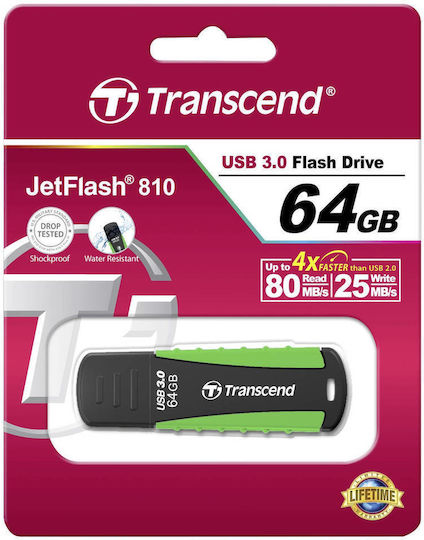 Transcend Jetflash 810 64GB USB 2.0 Stick Green