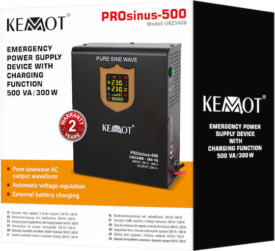 Kemot PROsinus-500 Mini UPS 500VA 300W