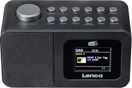 Lenco CR-625BK Επιτραπέζιο Ραδιόφωνο Επαναφορτιζόμενο DAB+ Μαύρο