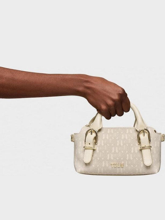 T Buckles Silhouette Damentasche Umhängetasche Beige
