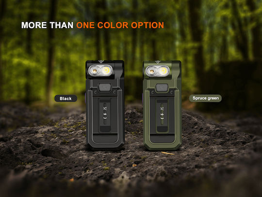 Fenix Wiederaufladbar Taschenlampe LED UV IPX6 mit maximaler Helligkeit 150lm Weiß