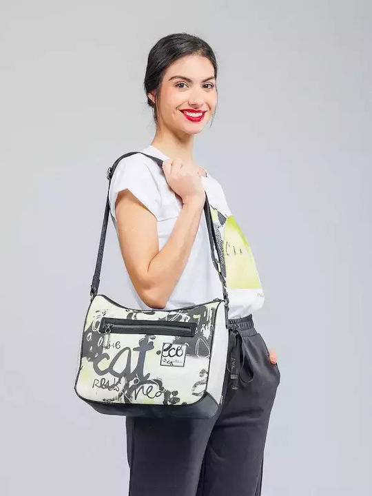 Women's Messenger Bag Black / White