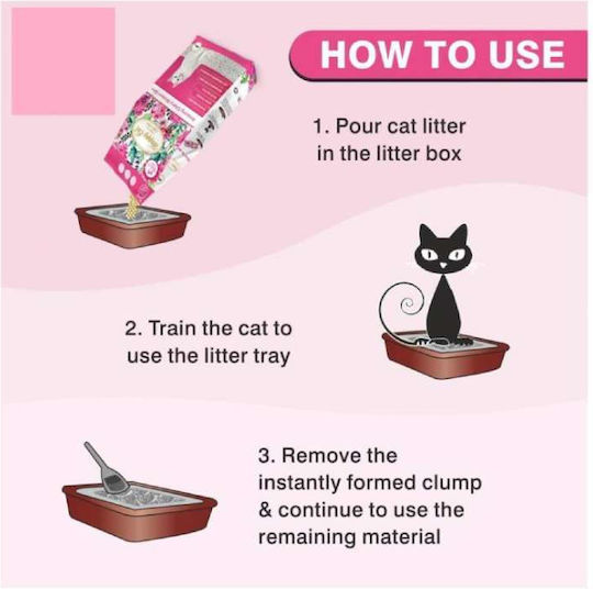 Happy Cat Bentonite Cat Litter with Scent Rose 5lt