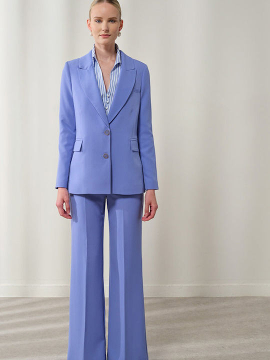 Enzzo Damen Blazer Navy Blue