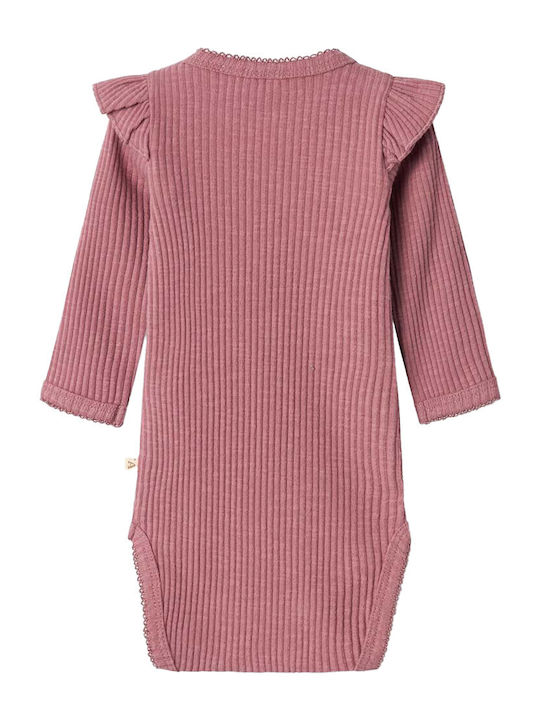 Lil' Atelier Babystrampler Langärmliges Rosa