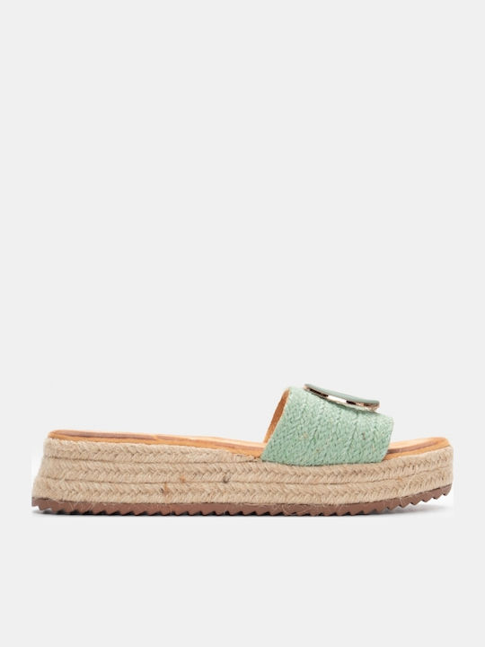 Γυναικεία Σανδάλια Flatforms Τιρκουάζ