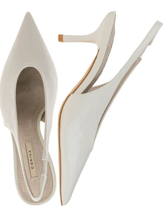 Pumps mit Riemchen Beige