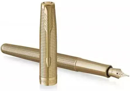 Parker Sonnet Se Πένα Γραφής Medium Χρυσή από Ορείχαλκο με Μαύρο Μελάνι