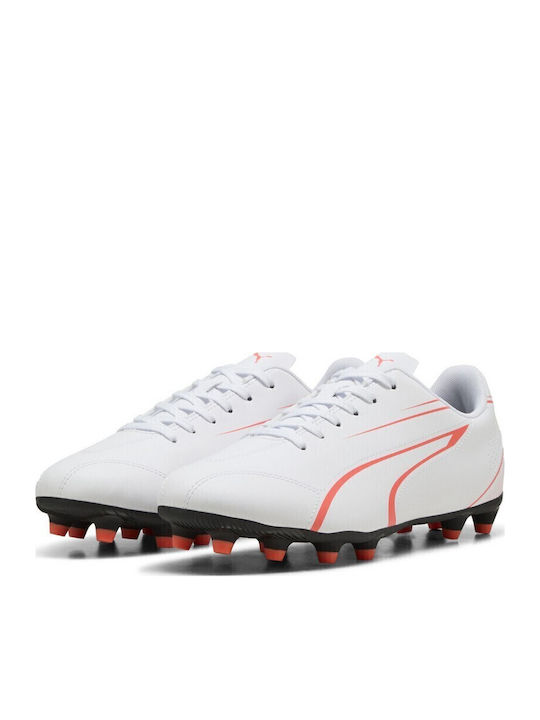 PUMA Vitoria Football Shoes with Cleats White