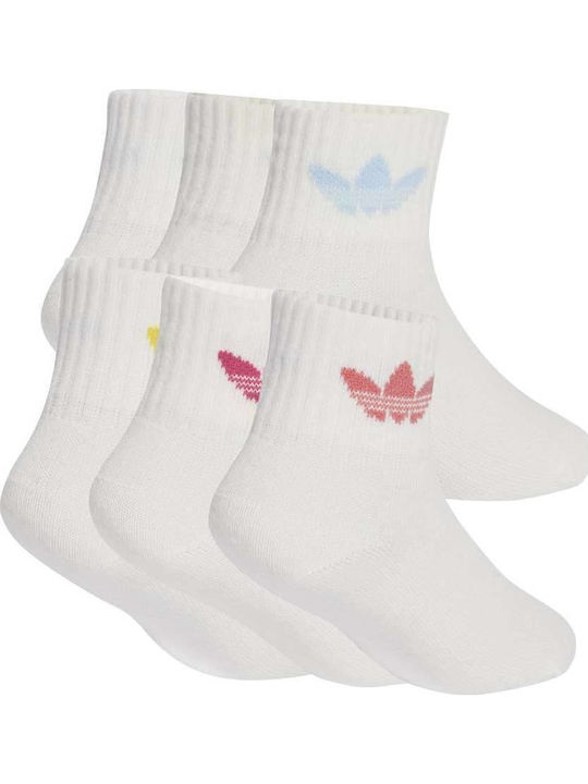 adidas Șosete pentru Copii Înălțime până la genunchi White 6 Perechi adidas Șosete pentru Copii Înălțime până la genunchi White 6 Perechi