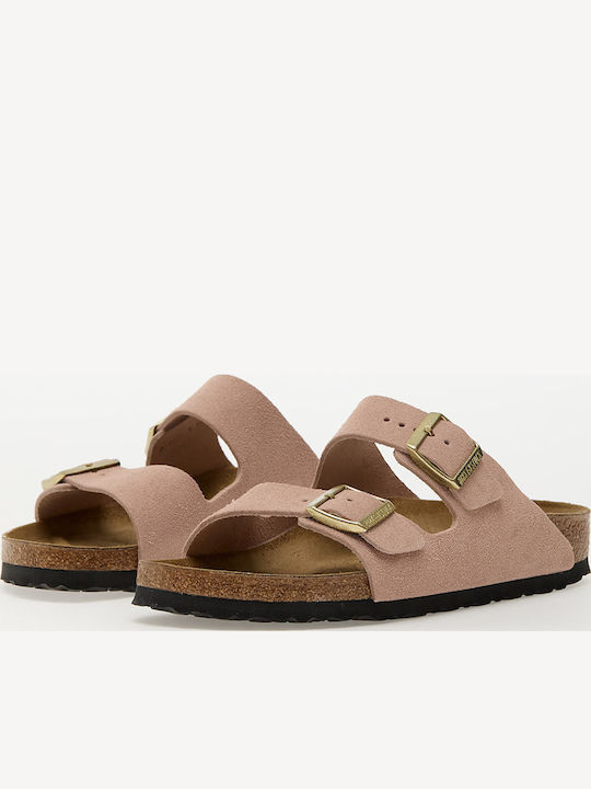 Arizona Γυναικεία Σανδάλια Ροζ Narrow Fit