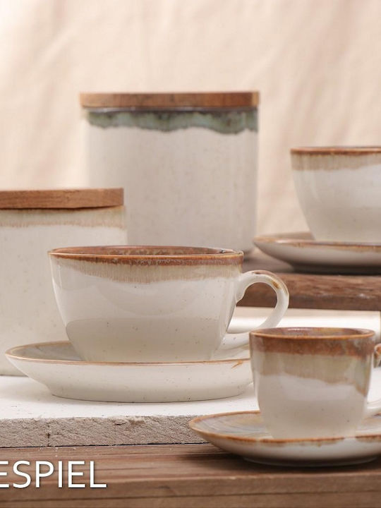 Espiel Essentials Φλιτζάνι Cappuccino από Πορσελάνη Μπεζ 220ml