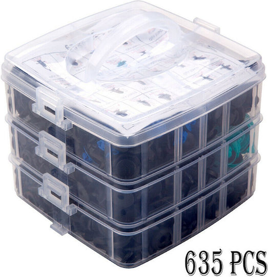 Set Clips Auto 635 Piese E6089