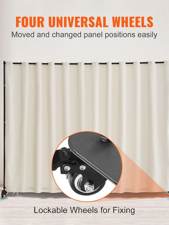 Vevor Dekorativer Raumteiler Stoff 308.5x245.5cm