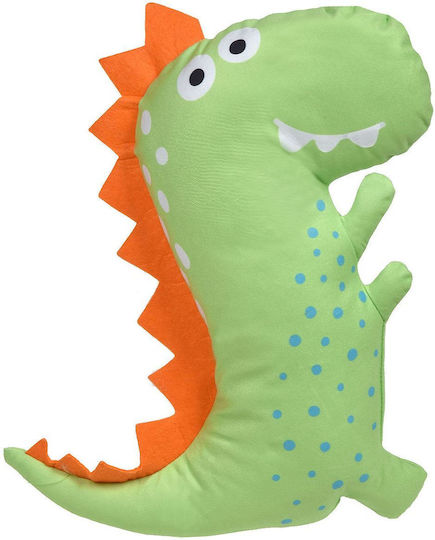 Pernă Decorativă cu Dinozaur Design Verde 30x40cm Poliester