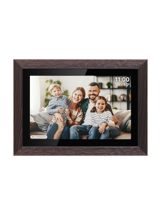 Kruger & Matz Ψηφιακή Κορνίζα 1" Ανάλυσης 1280x800 Λευκή KM1102