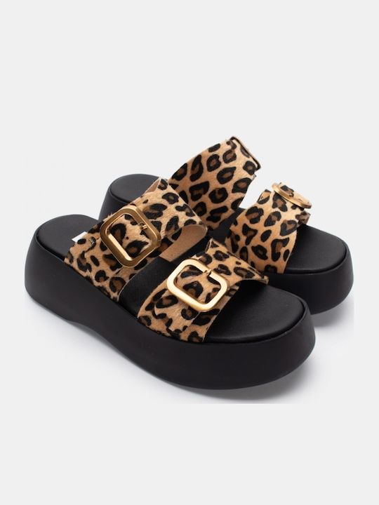 Γυναικεία Σανδάλια Flatforms Καφέ