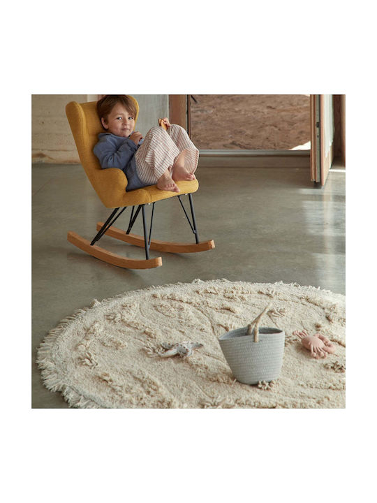 Lorena Canals Kinder Teppich Beige 120x120cm