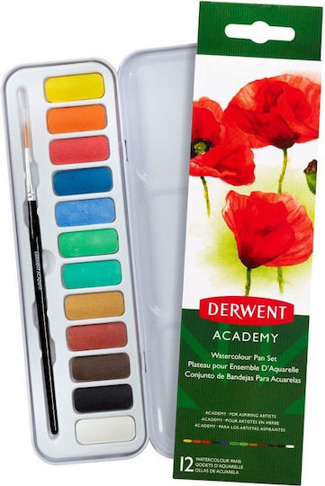 Derwent Комплект Акварели Пъстри 12бр