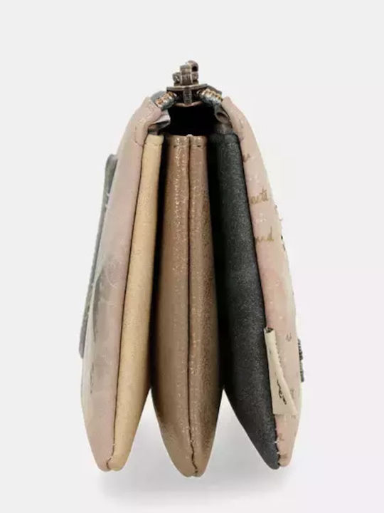 Small Women's Wallet Travel Beige