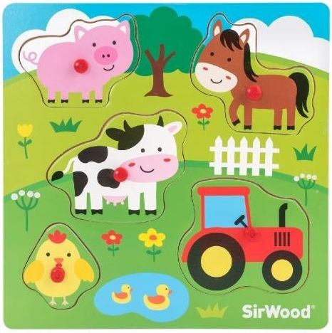 Holz Kinderpuzzle 5pcs Globo
