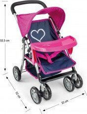 Milly Mally Doll Pushchair For 3+ Years