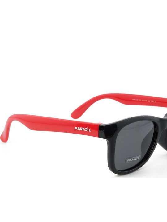Marasil Polarized Ochelari De Soare Pentru Copii Negri Pentru 1-4 Ani