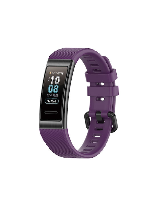 Λουράκι Σιλικόνης Μωβ (Huawei Band 3, Huawei Band 4 Pro)