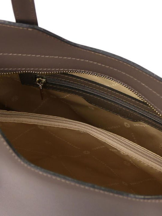 Olimpia Leather Women's Bag Shoulder Dark Ash