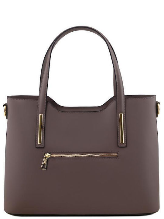 Olimpia Leather Women's Bag Shoulder Dark Ash