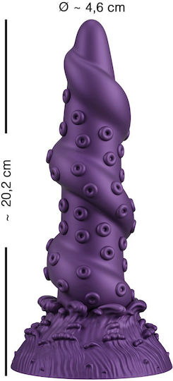 You2Toys Glass Dildo With Suction Cup Purple 20.2cm