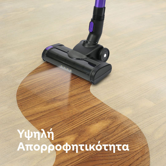 IQ Επαναφορτιζόμενη Σκούπα 2 σε 1 Stick & Χειρός 29.6V Μωβ VC-993