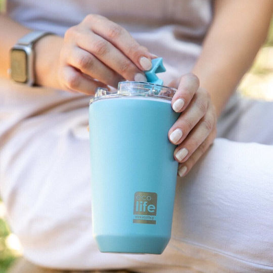 Ecolife Coffee Cup Glass Thermos Stainless Steel BPA Free 360ml Ecolife