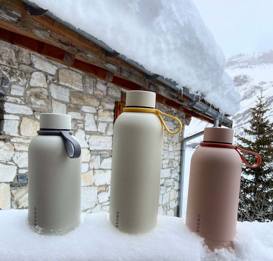 Ekobo Stainless Steel Thermos Bottle BPA Free 500ml Cloud with Loop