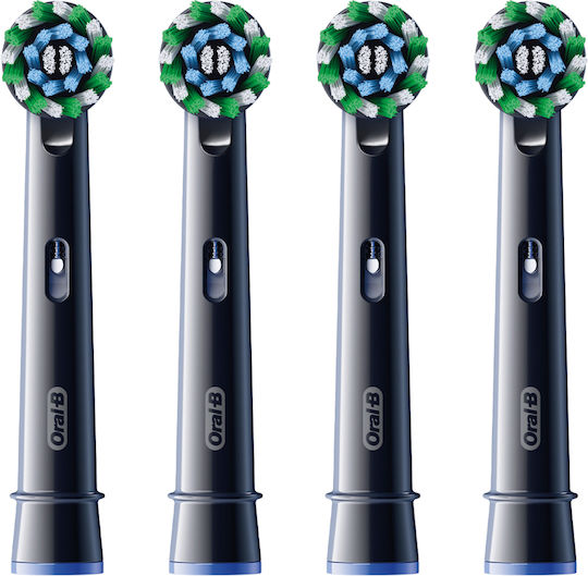Oral-B Pro CrossAction Replacement Heads for Black 4pcs