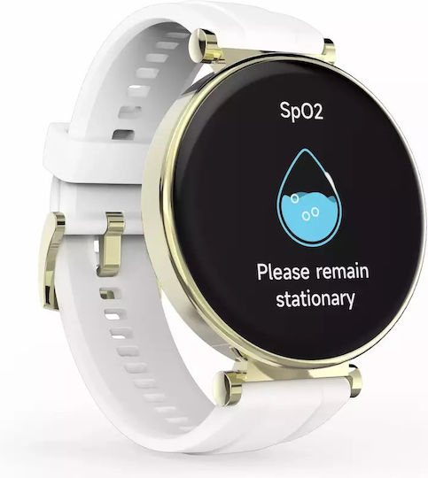 HAMA 7000 43mm Smartwatch mit Pulsmesser (Weiß)