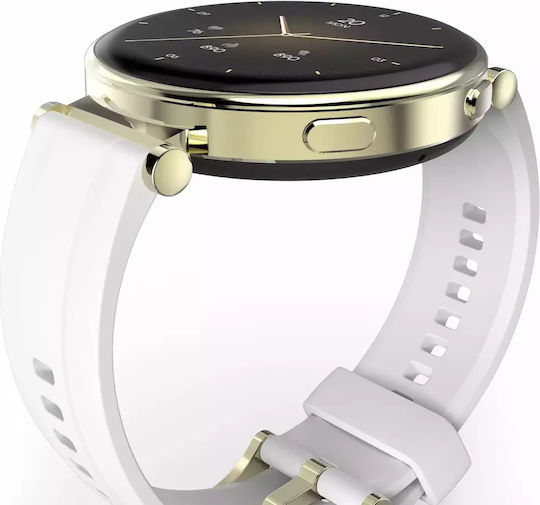 HAMA 7000 43mm Smartwatch mit Pulsmesser (Weiß)