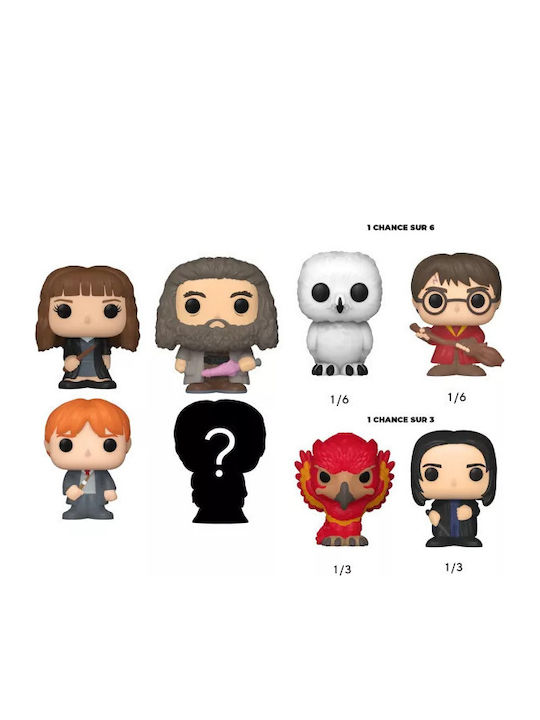 Funko Bitty Pop! Movies: Harry Potter - Hermione Granger, Rubeus Hagrid, Ron Weasley & Mystery Chase