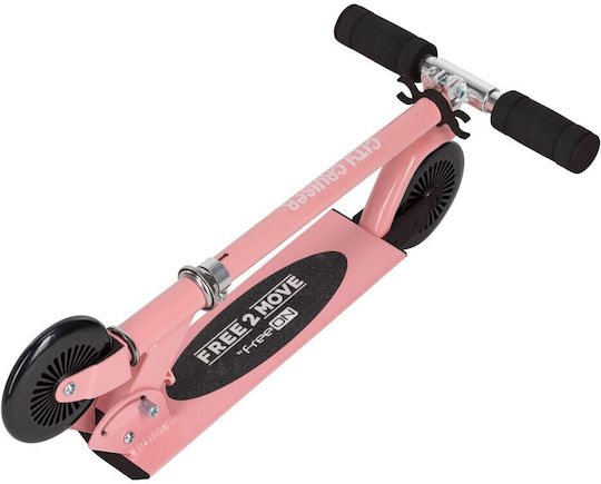 FreeOn Kinderroller Klappbar City Cruiser 2-Rad für 5+ Jahre Rosa
