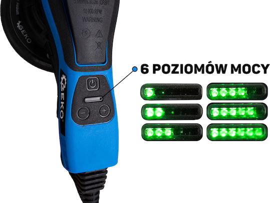 Geko G80811 Έκκεντρο Τριβείο 150mm Ρεύματος 350W με Ρύθμιση Ταχύτητας και με Σύστημα Αναρρόφησης