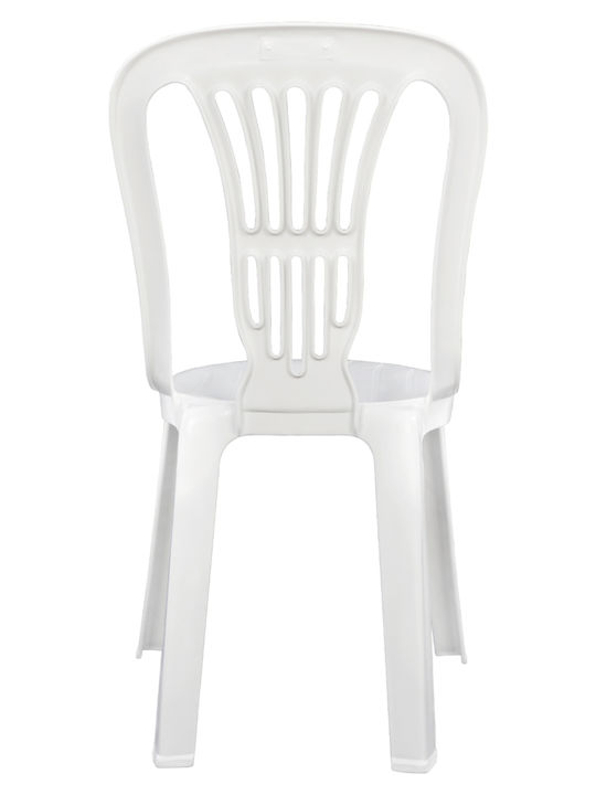 Scaun de exterior Plastic Vienei Alb 44x50x87cm