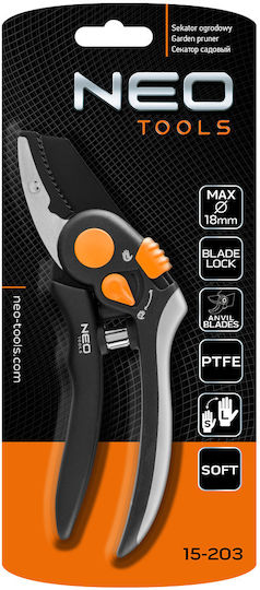 Neo Tools Foarfecă de tăiere Lungime 20cm cu Diametru Maxim de Tăiere 18mm
