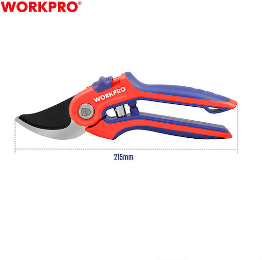 WorkPro Ψαλίδι Κλαδέματος με Μέγιστη Διάμετρο Κοπής 19mm