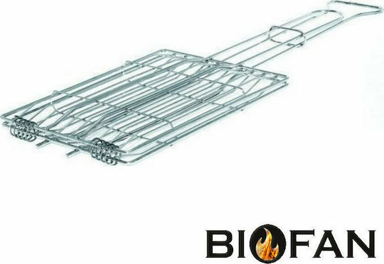 Biofan Διπλή Σχάρα Ψησίματος Χρωμίου 27x20εκ.
